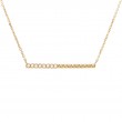 DIAMOND BAR FASHION NECKLACE (14KYG)