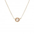 DIAMOND BEZEL SET NECKLACE (14K) (16+2