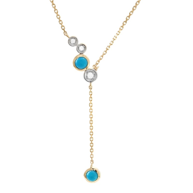 TURQUOISE NECKLACE (YG)