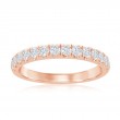14K Rose Gold Pav&eacute; Diamond Band