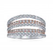 14K Two-Tone Layered Multi-Row Anniversary Band