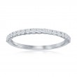 14K White Gold Micro Pav&eacute; Diamond Band