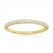 14K Yellow Gold Micro Pav&eacute; Diamond Band