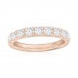 14K Rose Gold Pav&eacute; Diamond Band