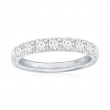 14K White Gold Pav&eacute; Diamond Band