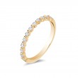14K Yellow Gold Shared Prong Diamond Band