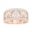 14K Rose Gold Vintage Inspired Miligrain Anniversary Band