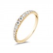 14K Yellow Gold Graduated Diamond Band