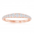 14K Rose Gold Graduated Diamond Band