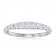 14K White Gold Graduated Diamond Band