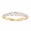 14K Yellow Gold Graduated Diamond Band