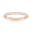 14K Rose Gold Pav&eacute; Diamond Band
