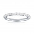 14K White Gold Pav&eacute; Diamond Band