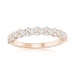 14K Rose Gold Pav&eacute; Diamond Band