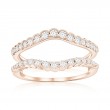 14K Rose Gold Diamond Ring Insert
