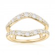 14K Yellow Gold Diamond Ring Insert