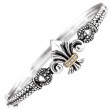 18K/Silver Diamond Bangle
