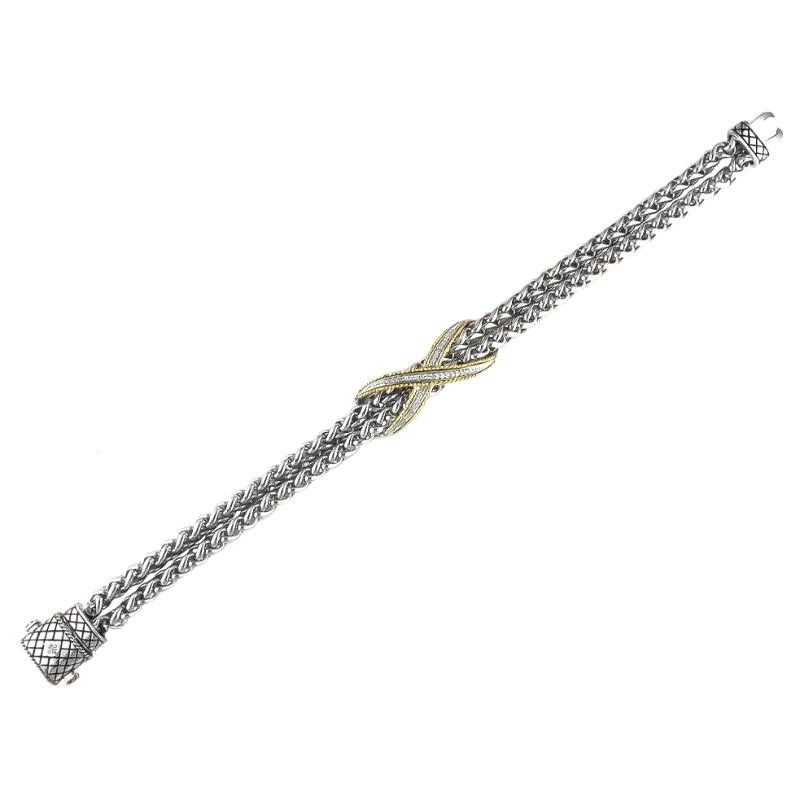 18K/Silver Diamond Bracelet