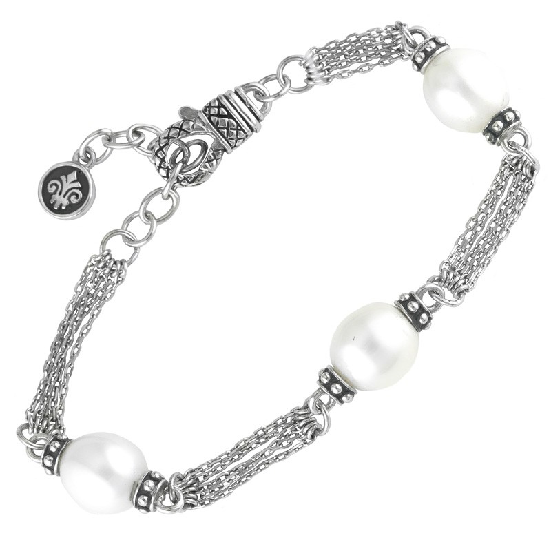 Silver Pearl Bracelet (7
