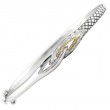 18K/Silver Diamond Bangle