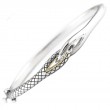 18K/Silver Bangle
