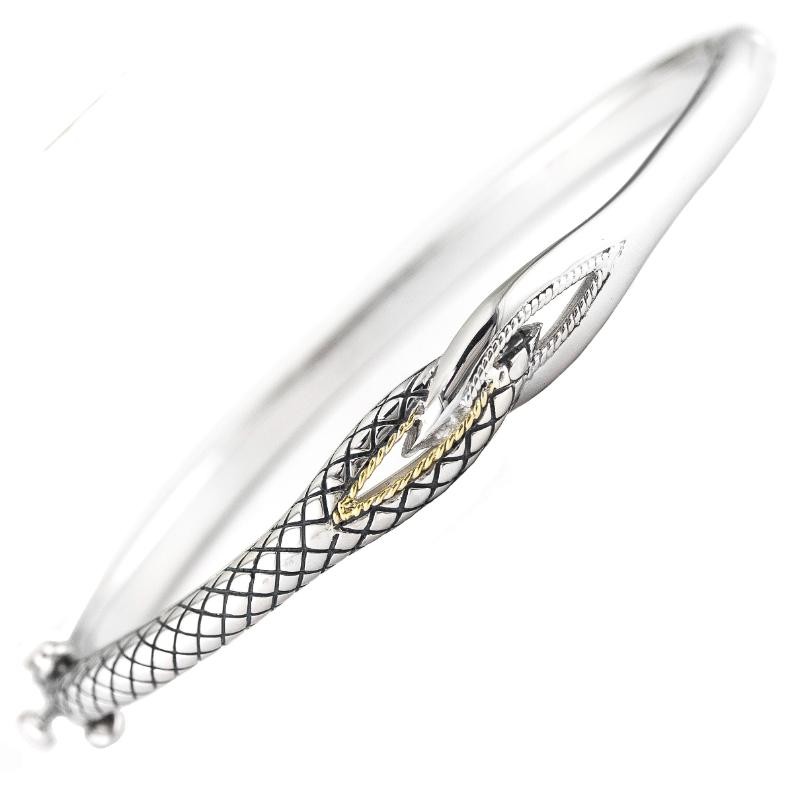 18K/Silver Bangle