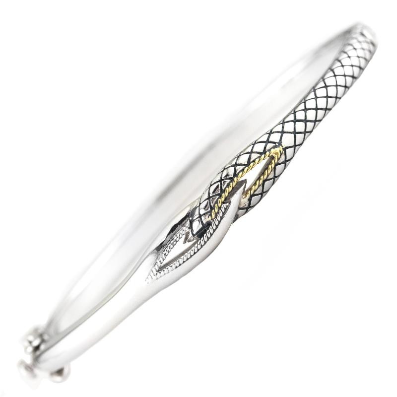 18K/Silver Bangle