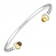 18K/Silver Citrine Bangle