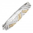 18K/Silver Diamond Bangle