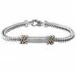 18K/Silver Diamond Bracelet (7.75