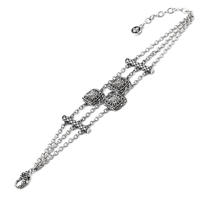 Silver Diamond Bracelet (6.5