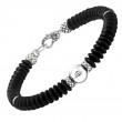Silver Onyx Bangle