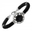 Silver Onyx Bangle