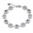 Silver Amethyst Bracelet (7