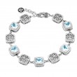 Silver Blue Topaz Bracelet (7