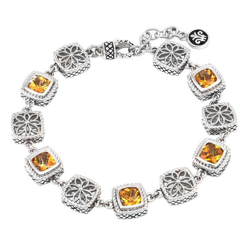 Silver Citrine Bracelet (7
