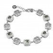 Silver Green Amethyst Bracelet (7