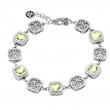 Silver Lemon Quartz Bracelet (7