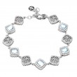 Silver Blue Topaz Bracelet (7