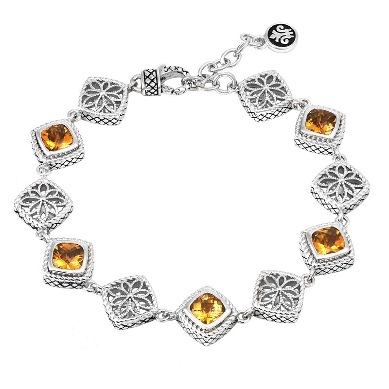 Silver Citrine Bracelet (7