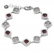 Silver Garnet Bracelet (7