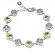Silver Peridot Bracelet (7