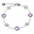 Silver Amethyst Bracelet (7