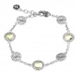Silver Lemon Quartz Bracelet (7