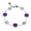 Silver Amethyst Bracelet (7