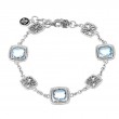Silver Blue Topaz Bracelet (7