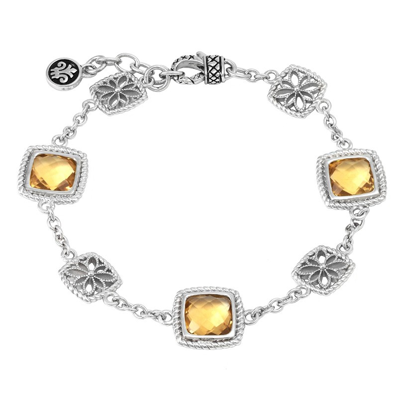 Silver Citrine Bracelet (7