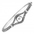 Silver Diamond Bangle