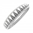 Silver Diamond Bangle