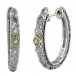 18K/Silver Diamond Earrings